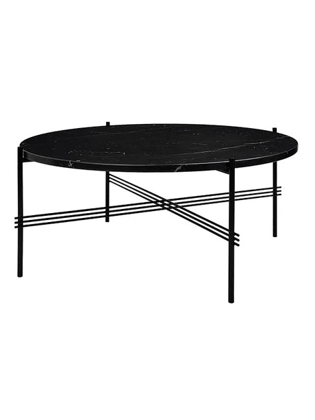 Gamfratesi TS Tisch Ø80 von GUBI - Schwarz - Schwarz - Jacobsen Plus