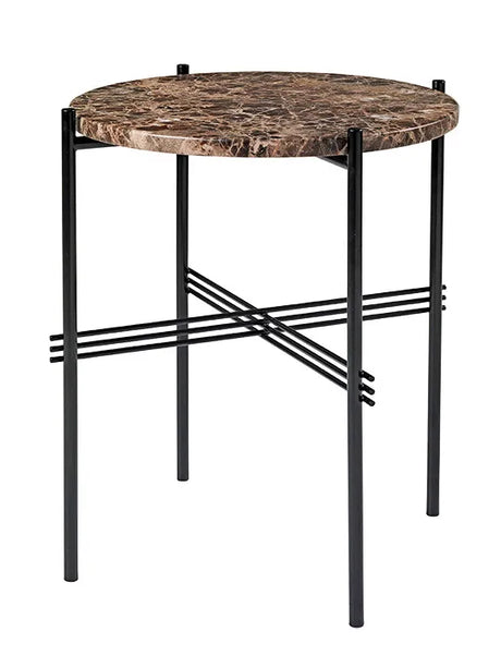 Gamfratesi TS Tisch Ø40 von GUBI - Braun - Schwarz - Jacobsen Plus
