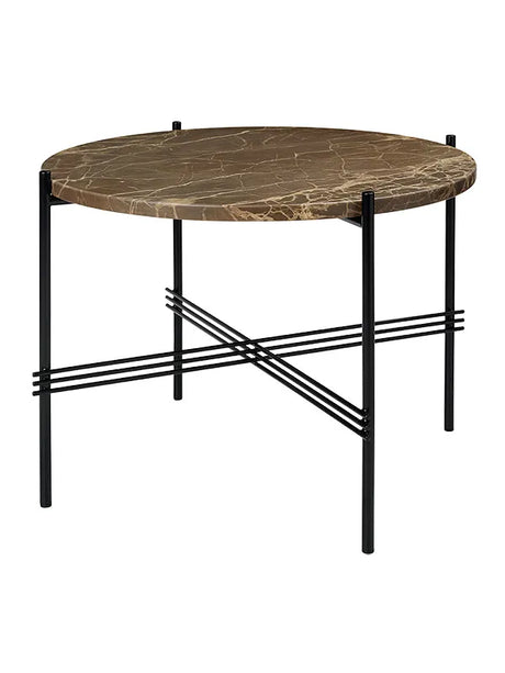 Gamfratesi TS Tisch Ø55 von GUBI - Braun - Schwarz - Jacobsen Plus