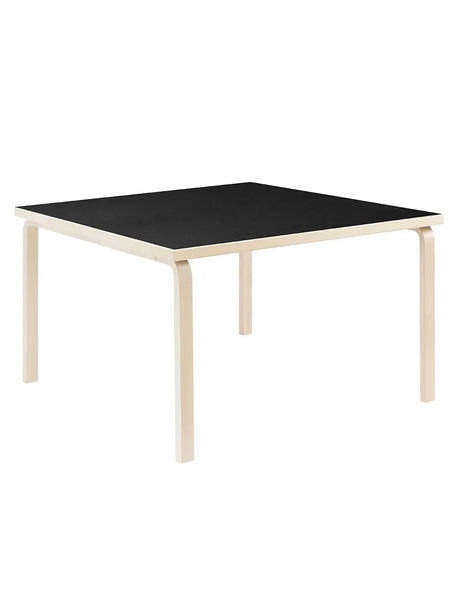 Aalto Table Square 84, 120x120 cm von Artek - Sort Linoleum - Jacobsen Plus