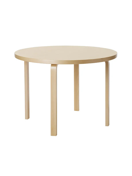 Aalto Table Round 90A, Ø100 cm von Artek - Birk - Jacobsen Plus