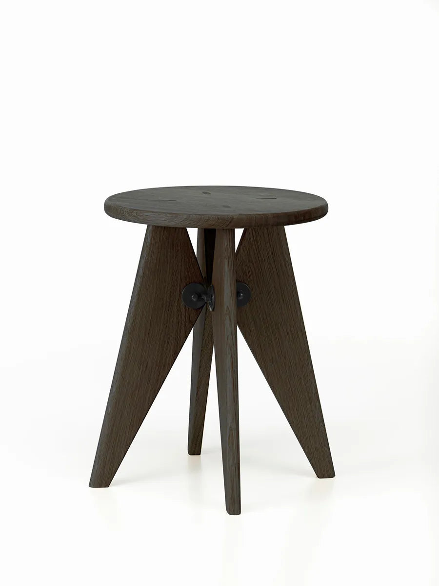 Tabouret Bois von Vitra - Lackiert Dunkelgebeizt Eiche - Jacobsen Plus