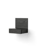 Tana Wandmontierter Nachttisch, schwarz gebeizte Eiche von New Works