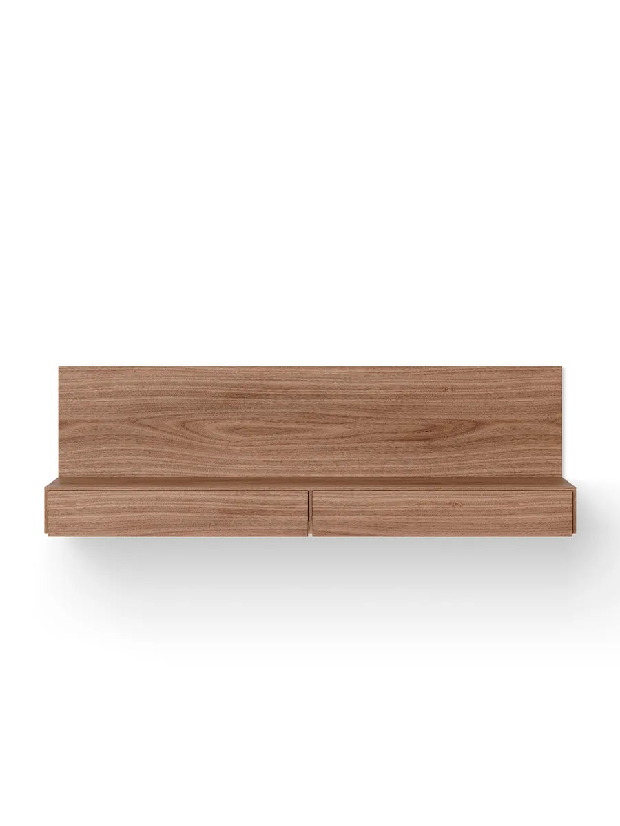 Tana Wandmontiertes Medienmodul, Walnuss von New Works - 2 - Jacobsen Plus