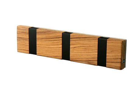 KNAX Lite 3 von LoCa - Teak / Unbehandelt - schwarze Haken - Jacobsen Plus