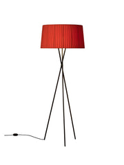 Tripode Stehleuchte von Santa and Cole, rot-amber (G5)