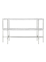 TS Console, 2 rack fra GUBI - Hvid - Poleret stål - Jacobsen Plus
