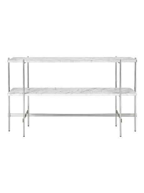 TS Console, 2 Rack von GUBI - Weiß - Polierter Stahl - Jacobsen Plus