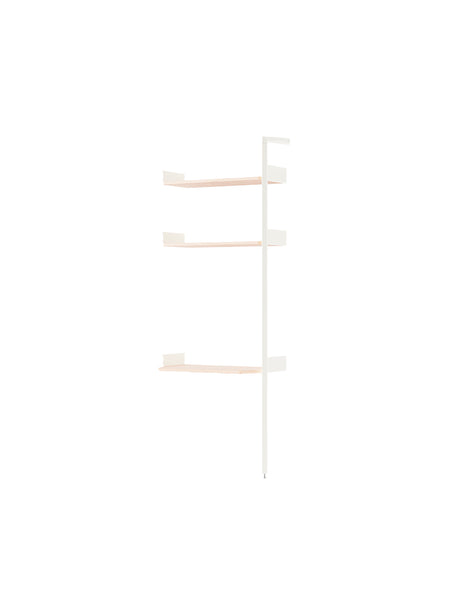 Rombe IF5, Add-on Bay Desk von &Tradition - Alabaster mit Regalböden aus lackierter Eiche - Jacobsen Plus