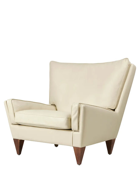 V11 Lounge Chair, glattes Leder Creme von GUBI - 1 - Jacobsen Plus