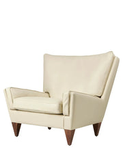 V11 Lounge Chair, smooth leather cream fra GUBI