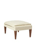 V11 Ottoman, glattes Leder Creme von GUBI