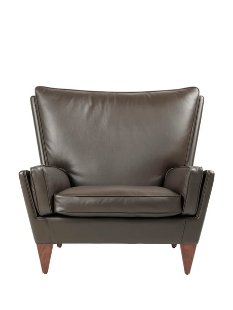 V11 Lounge Chair, glattes Leder Coffee von GUBI - 4 - Jacobsen Plus