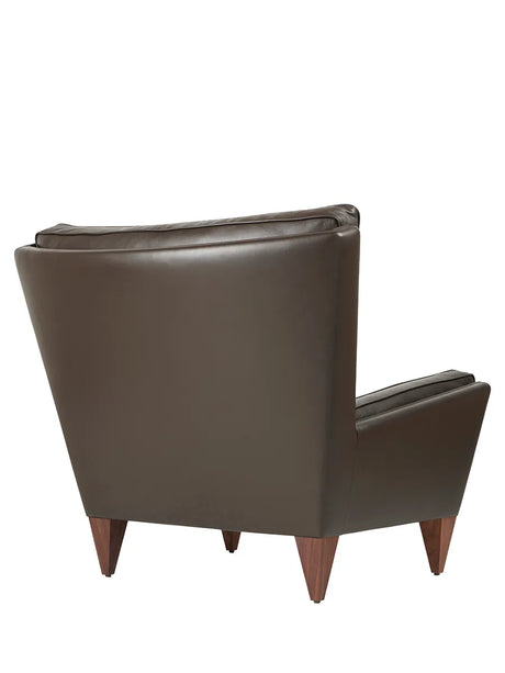 V11 Lounge Chair, glattes Leder Coffee von GUBI - 3 - Jacobsen Plus