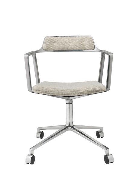 VIPP452 Swivel Chair m/hjul, Wavy Textil von Vipp - 1 - Jacobsen Plus