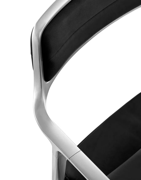VIPP452 Swivel Chair m/hjul, Schwarz Leder von Vipp - 5 - Jacobsen Plus