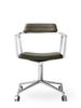 VIPP452 Swivel Chair m/hjul, bosco grün Leder fra Vipp