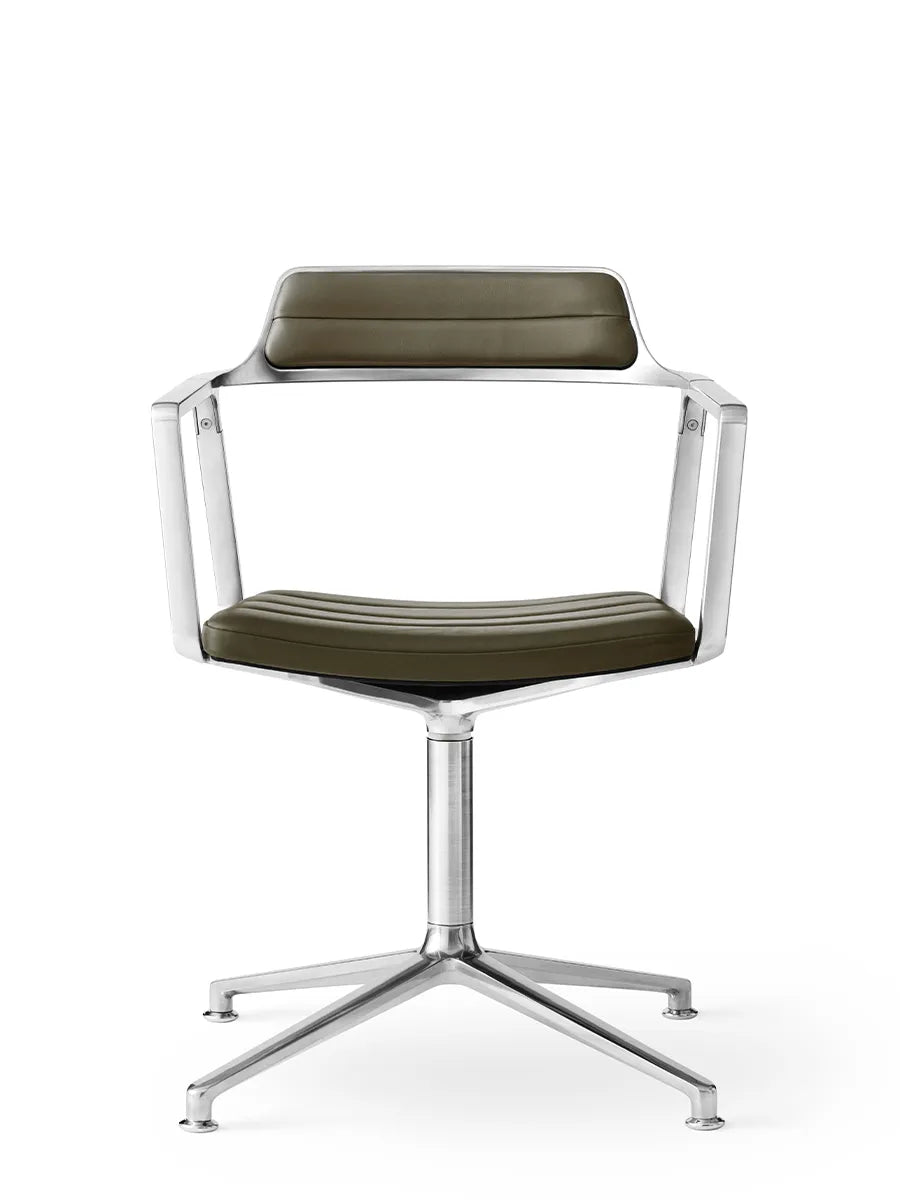 VIPP452 Swivel Chair, bosco grün Leder fra Vipp - 1 - Jacobsen Plus
