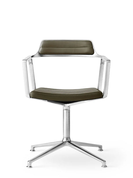 VIPP452 Swivel Chair, bosco grün Leder fra Vipp - 1 - Jacobsen Plus
