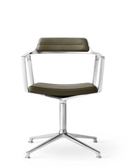 VIPP452 Swivel Chair, bosco grün Leder fra Vipp
