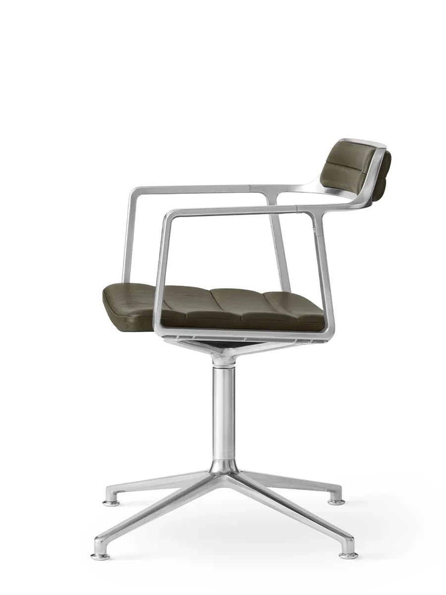 VIPP452 Swivel Chair, bosco grün Leder fra Vipp - 4 - Jacobsen Plus