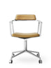 VIPP452 Swivel Chair m/hjul, camel Leder fra Vipp