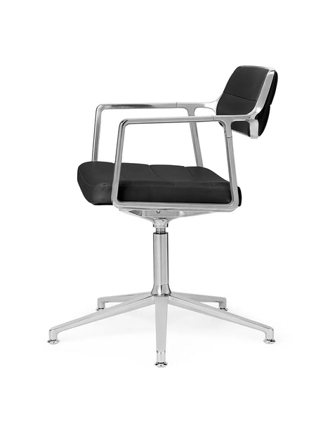 VIPP453 Swivel+ Chair, Schwarz Leder von Vipp - 3 - Jacobsen Plus