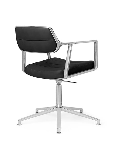VIPP453 Swivel+ Chair, Schwarz Leder von Vipp - 4 - Jacobsen Plus