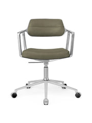 VIPP453 Swivel+ Chair m/hjul, bosco grün Leder fra Vipp