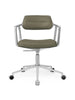 VIPP453 Swivel+ Chair m/hjul, bosco grün Leder fra Vipp
