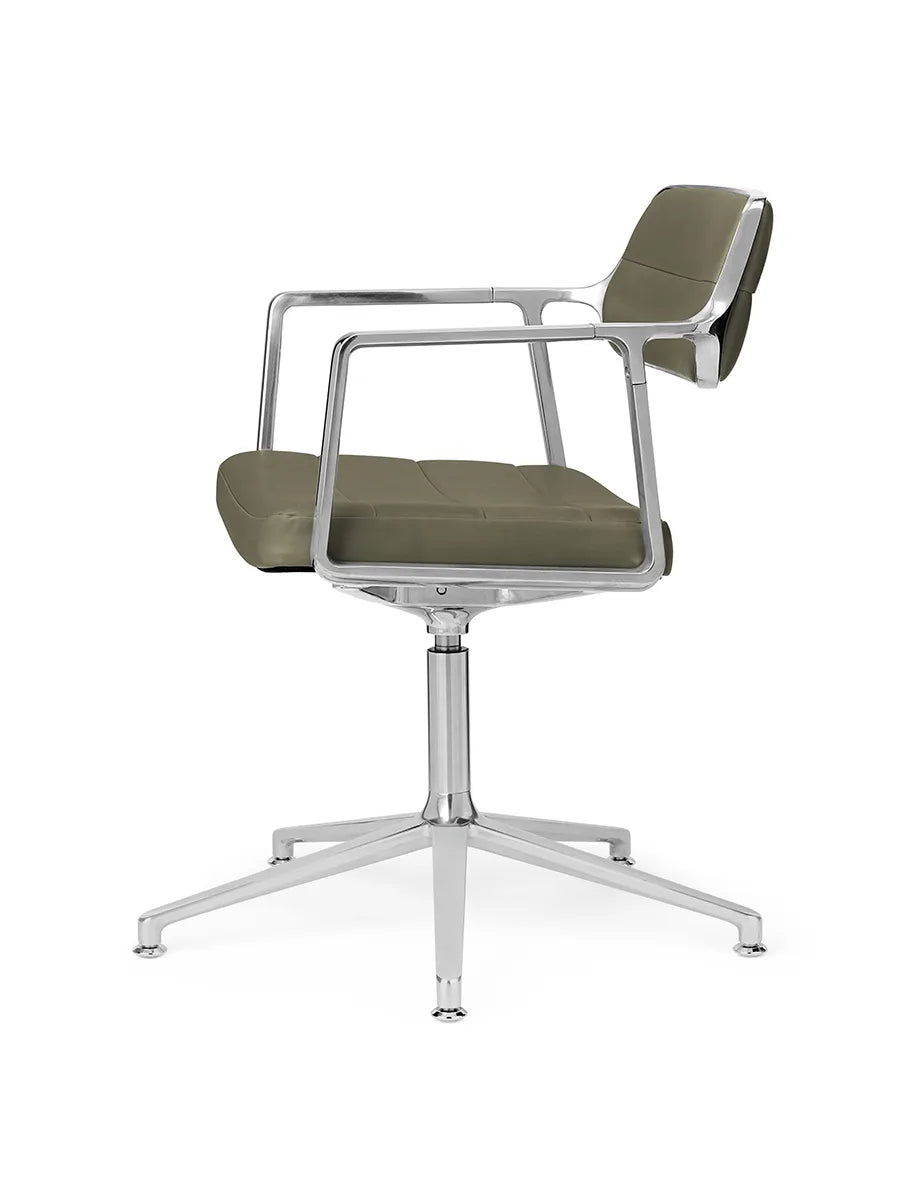 VIPP453 Swivel+ Chair, bosco Grün Leder von Vipp - 5 - Jacobsen Plus