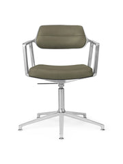 VIPP453 Swivel+ Chair, bosco Grün Leder von Vipp