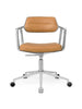 VIPP453 Swivel+ Chair m/hjul, camel Leder fra Vipp