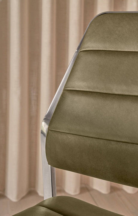 Vipp454 Swivel Stuhl - Bosco Grün Leder - Jacobsen Plus