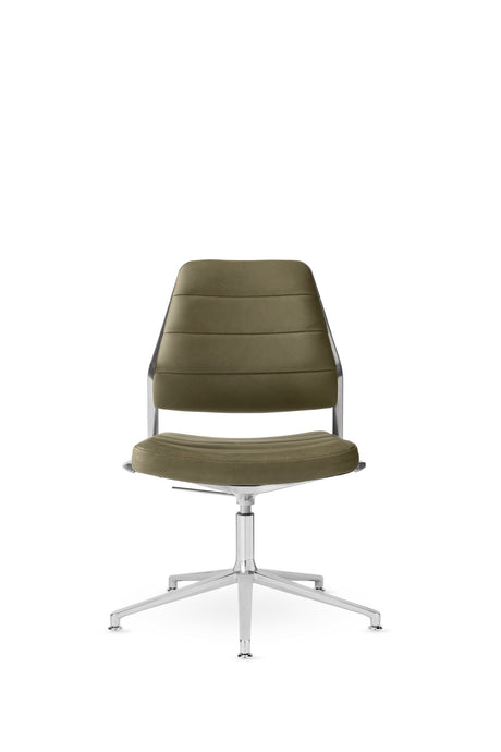 Vipp454+ Swivel Stuhl - Bosco Grün Leder - Jacobsen Plus