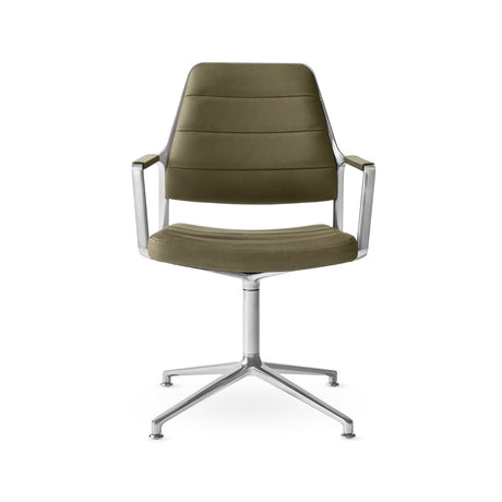 Vipp455 Swivel Stuhl - Bosco Grün Leder - Jacobsen Plus