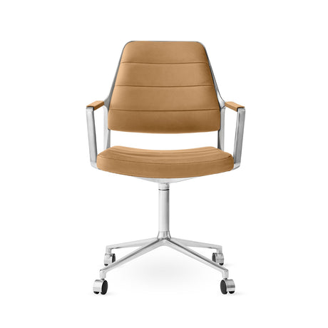 Vipp455 Swivel Chair m/hjul - Camel Leder - Jacobsen Plus