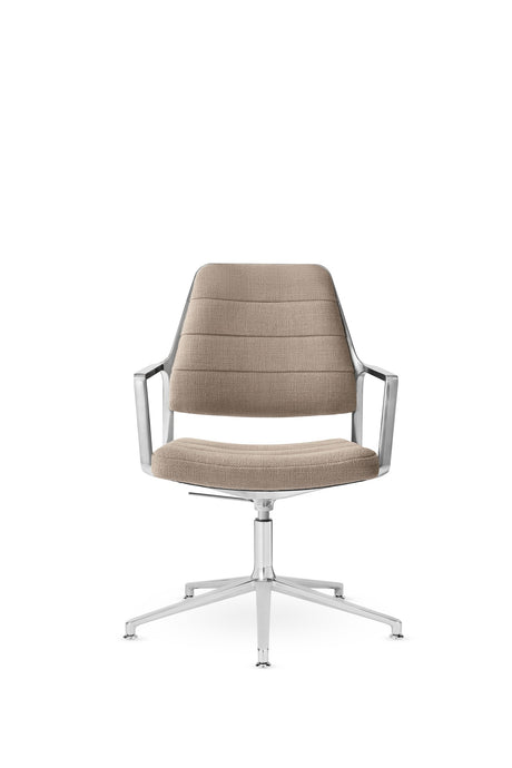 Vipp455+ Swivelstuhl - Dunkler Sand Textil - Jacobsen Plus