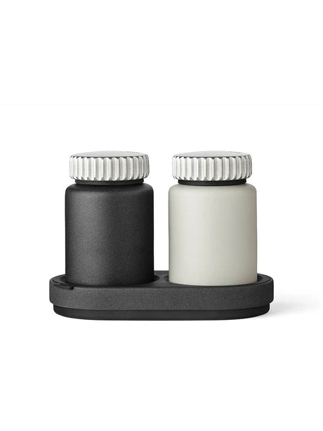Salz- und Pfeffer-Set, Schwarz und grau von Vipp - 1 - Jacobsen Plus