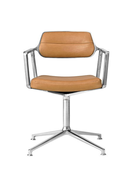 VIPP453 Swivel Chair von Vipp - Camel Leder - Jacobsen Plus