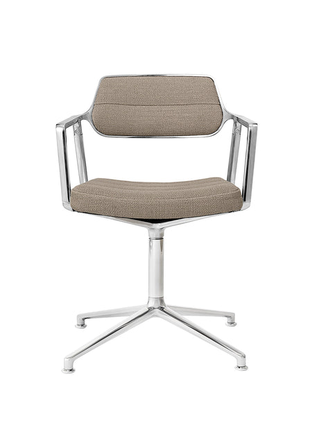 VIPP453 Swivel Chair von Vipp - Dunkler Sand Textil - Jacobsen Plus