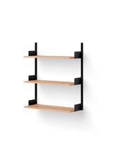 Wandregal 900 von New Works - Eiche Schwarz - Jacobsen Plus