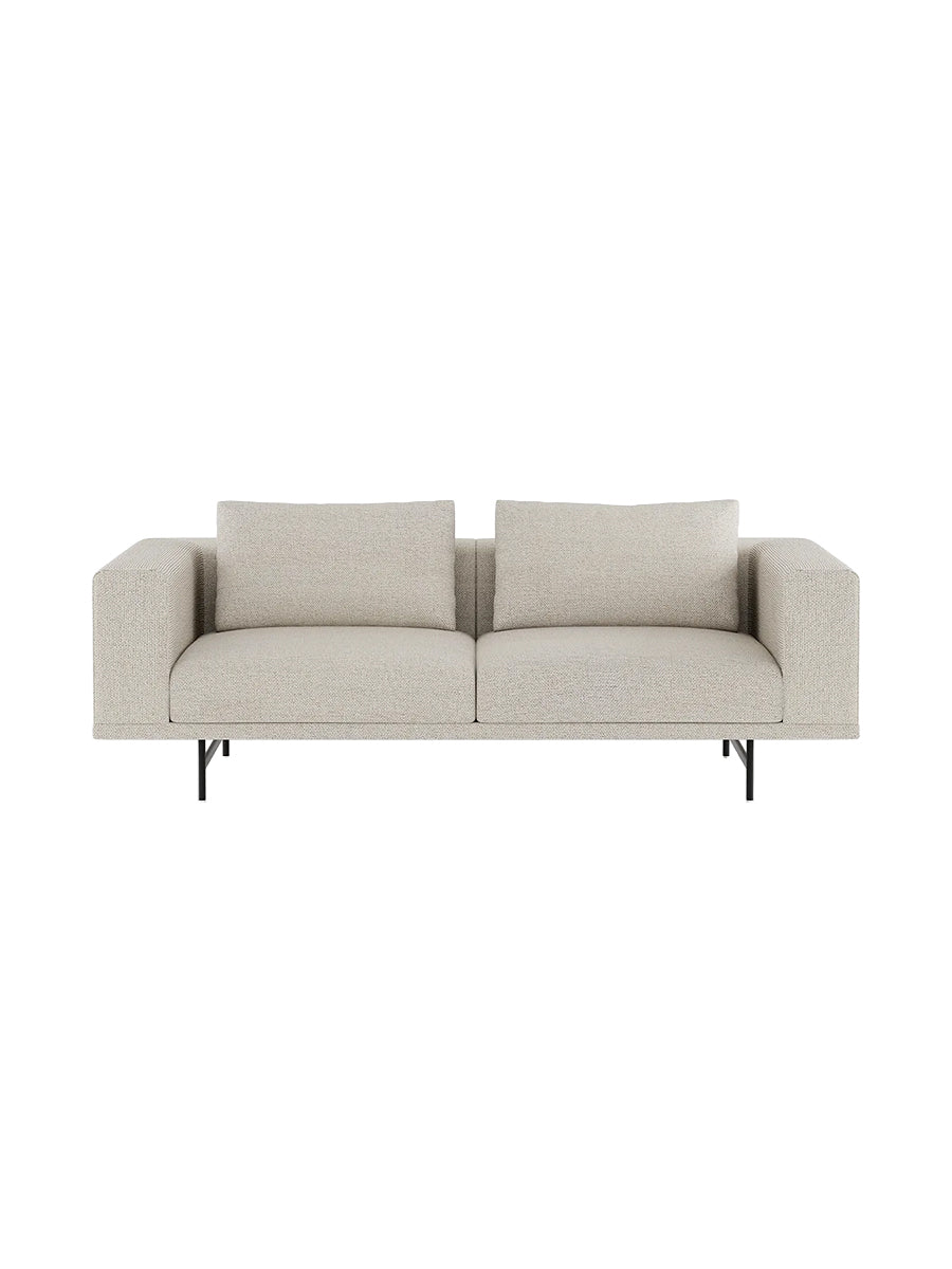Vipp - Loft 2-Personers Sofa - Wavy - Sort pulverlakeret stel - Jacobsen Plus