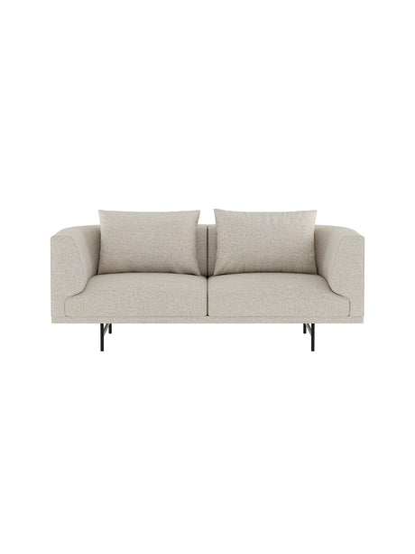 Vipp - Chimney 2-Sitzer-Sofa - Bark - Schwarz pulverbeschichtet Gestell - Jacobsen Plus