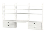 Kontor, bundle F fra String - Beige - hvid - Jacobsen Plus