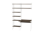 Kontor, bundle G fra String - Hvid - valnød - Jacobsen Plus