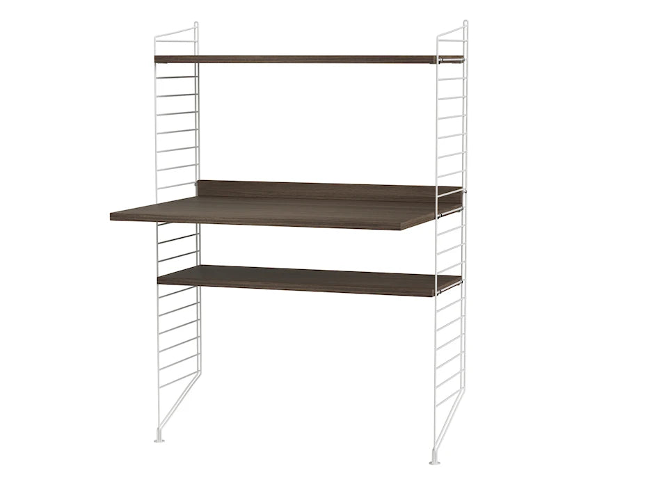 Kontor, bundle H fra String - Hvid - valnød - Jacobsen Plus