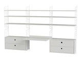 Kontor, bundle F fra String - Hvid - hvid - Jacobsen Plus