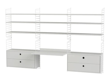 Kontor, bundle F fra String - Hvid - hvid - Jacobsen Plus