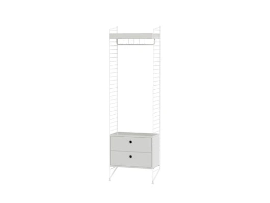 Hallway M, entréreol fra String Furniture - Hvid - hvid - Jacobsen Plus